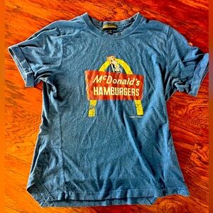 Blue McDonald's Graphic T-Shirt S- r preowned 2020 collection ok condition